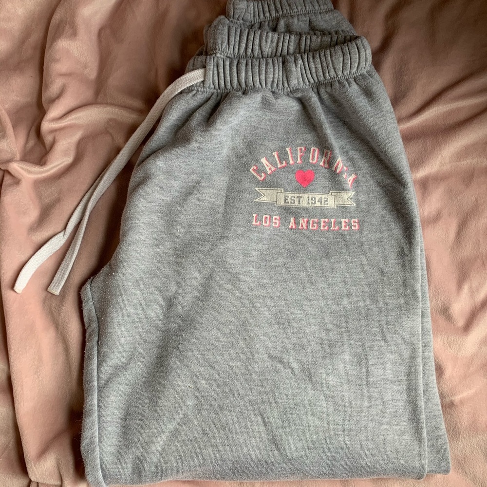 Grey sweatpants